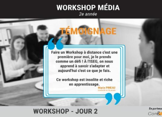 Workshop COM&MÉDIA à distance pour les étudiants de 2e année