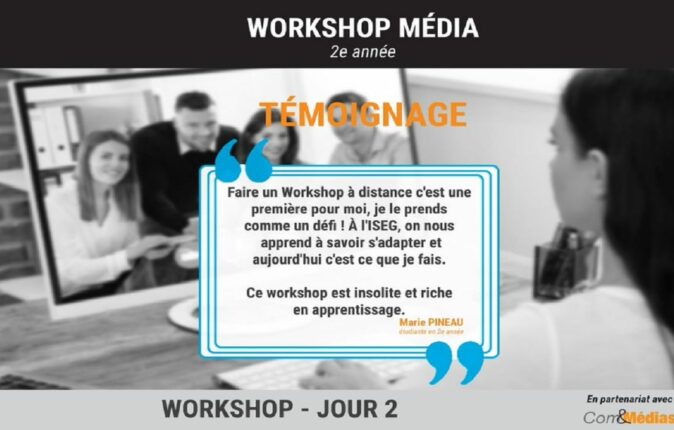 Workshop COM&MÉDIA à distance pour les étudiants de 2e année