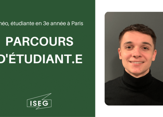 Parcours d’étudiant.e : Théo, en 3e année à l’ISEG Paris