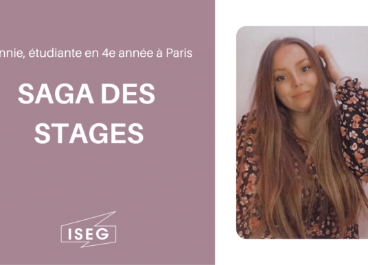 Parcours d’étudiant.e : Fannie, en 4e année à l’ISEG Paris