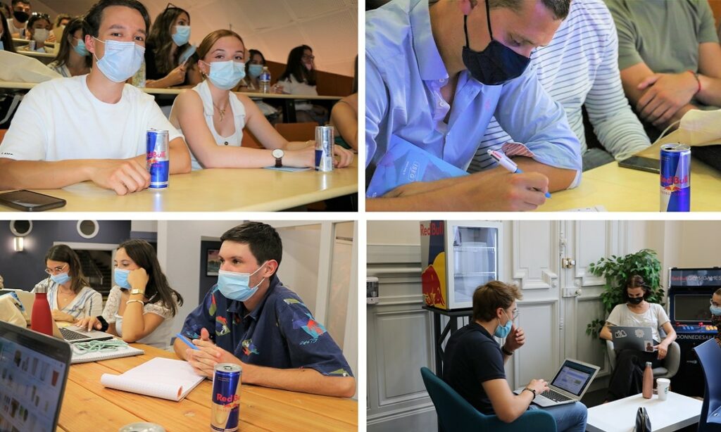 redbull annonceur du workshop pour les étudiants de l'ISEG