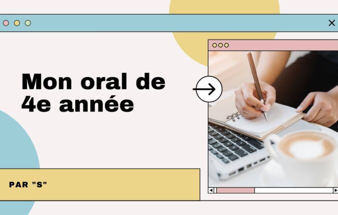 Objet : mon oral de stage de 4e année