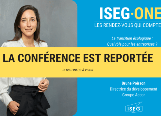 Brune Poirson, invitée ISEG ONE à Paris