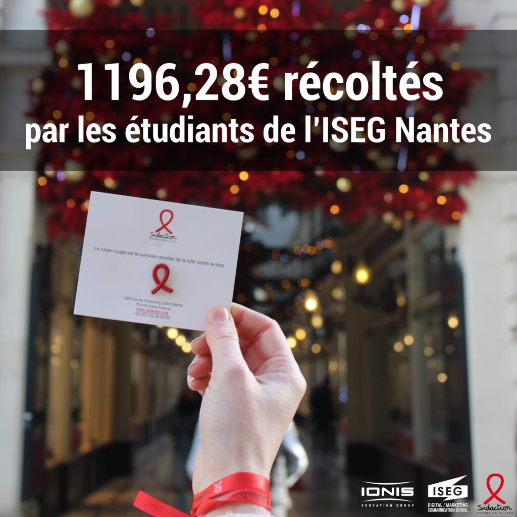 ISEG Nantes récolte des fonds pour l'association du sidaction