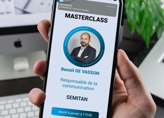 MASTERCLASS : Benoît de Vasson, Responsable Communication et Relations Institutionnelles à la SEMITAN