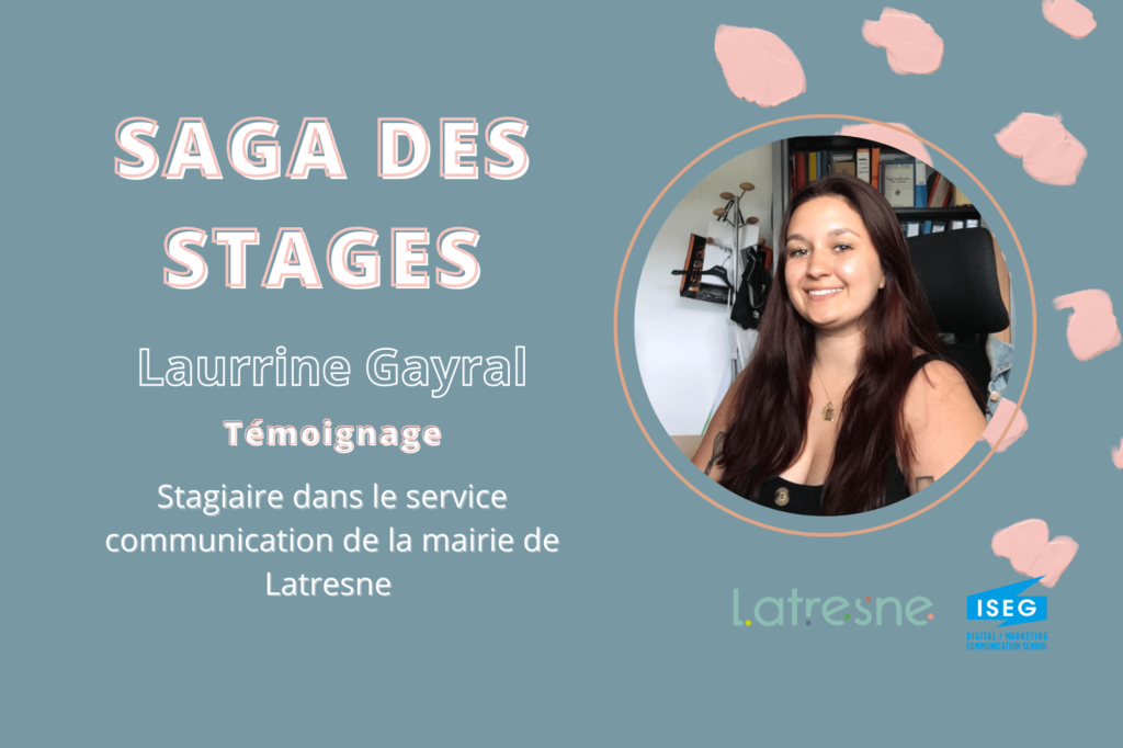 Laurrine Gayral en stage à la Mairie de Latresnes