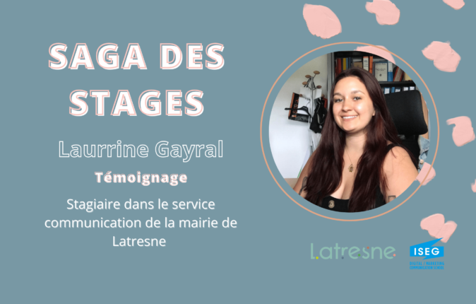 SAGA DES STAGES : Rencontre avec Laurrine Gayral en stage à la Mairie de Latresnes