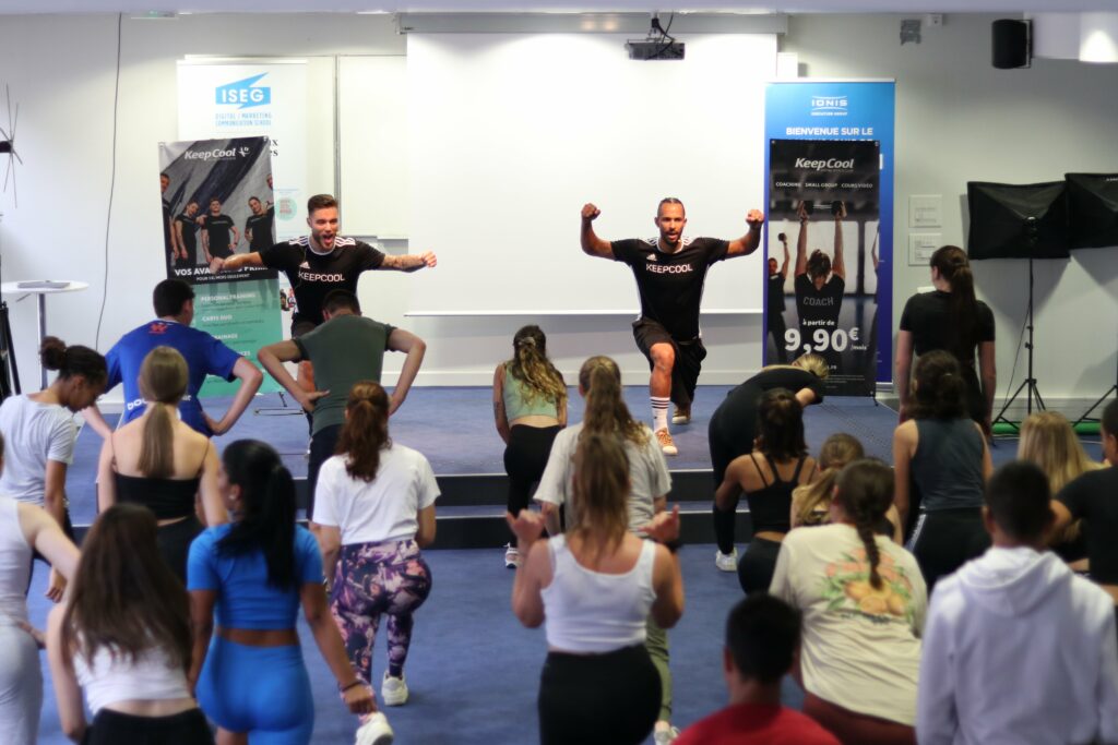 Keep cool offre une session de fitness pour la semaine créativité