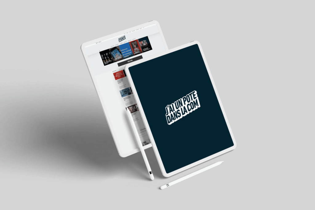 Mockup iPad J'ai un pote dans la com