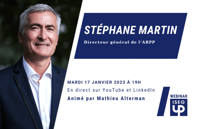 Stéphane Martin est notre prochain invité webinar ISEG UP