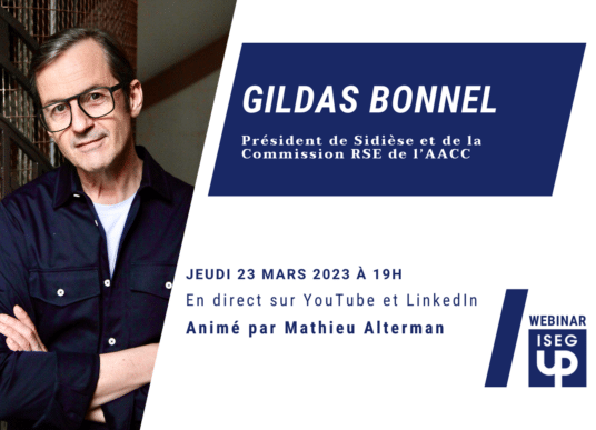 Gildas Bonnel est notre prochain invité webinar ISEG UP