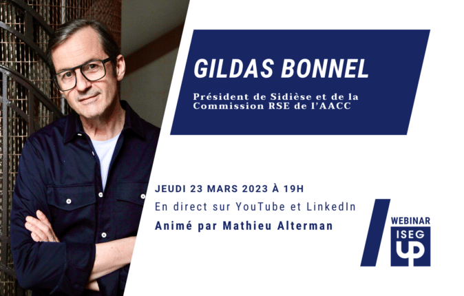 Gildas Bonnel est notre prochain invité webinar ISEG UP