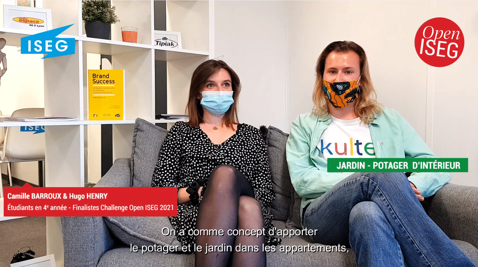 Camille et Hugo, étudiants en 4e année, remportent 2 000€ pour leur projet de jardin-potager d&rsquo;intérieur !