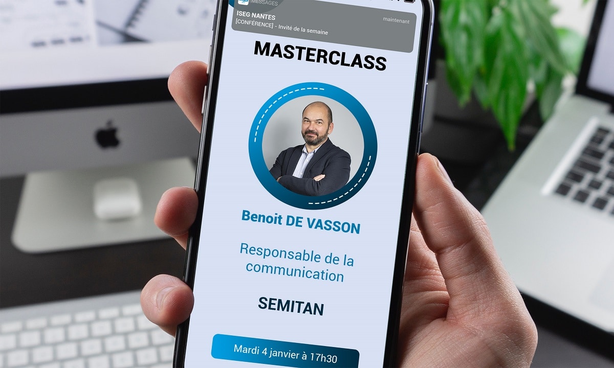MASTERCLASS : Benoît de Vasson, Responsable Communication et Relations Institutionnelles à la SEMITAN