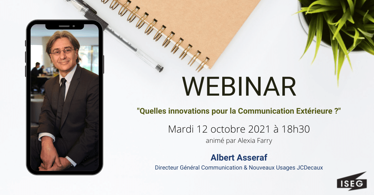 Albert Asseraf est l’invité du webinar ISEG UP N°18