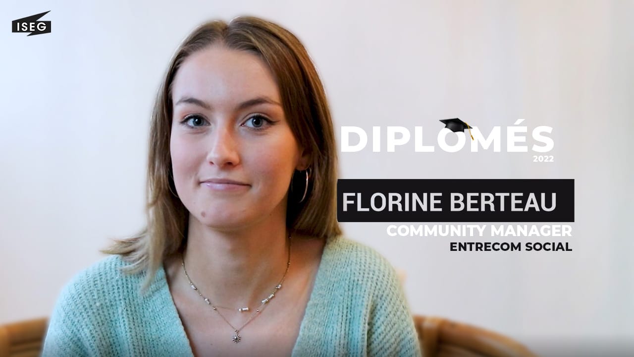 Nos anciens : Florine Berteau, Community Manager chez Entrecom Social