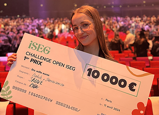 La gagnante du challenge étudiant Open ISEG est lyonnaise