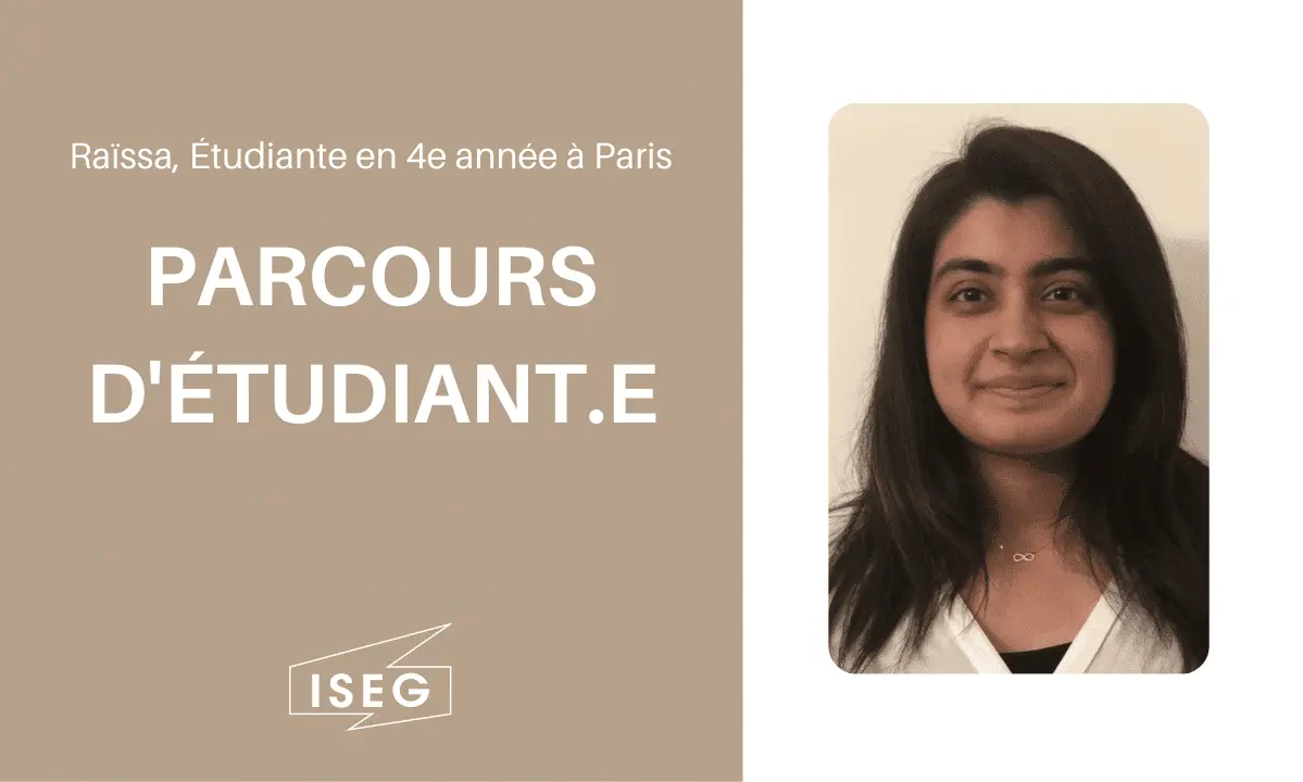Parcours d’étudiant.e : Cécile, en 4e année à l’ISEG Paris