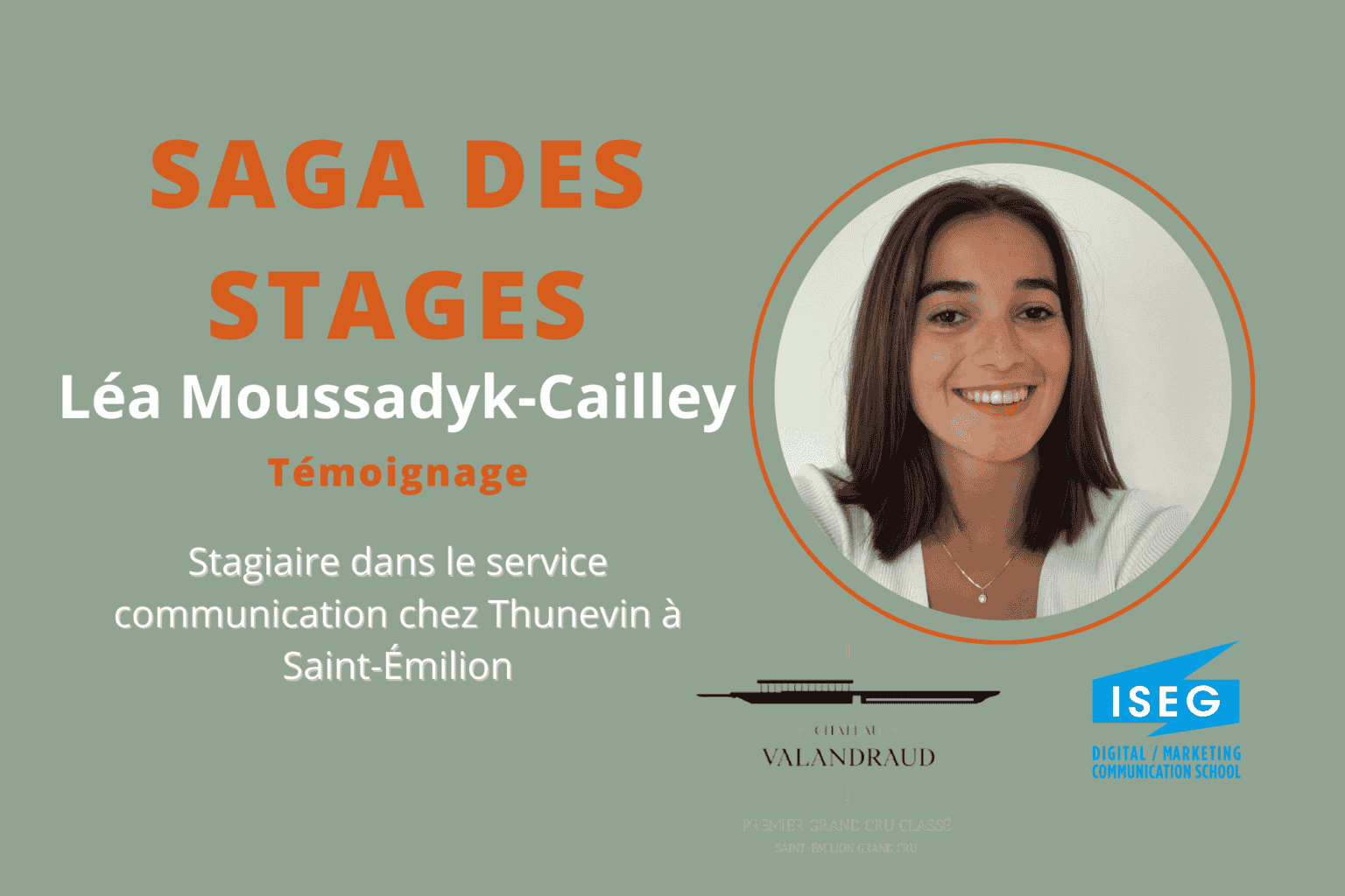 SAGA DES STAGES : Rencontre avec Léa Moussadyk-Cailley en stage dans une société de négoce