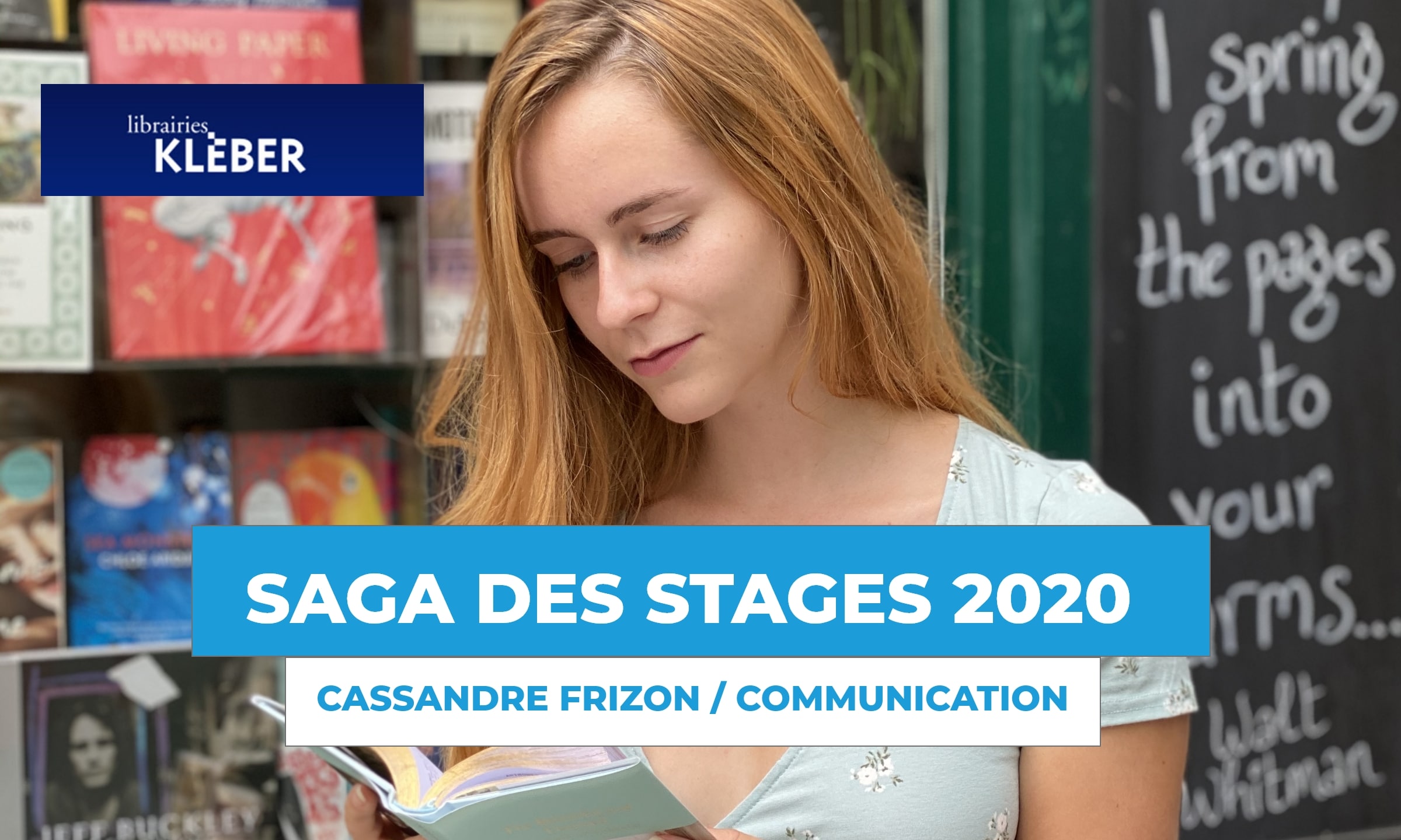 SAGA DES STAGES : rencontre avec Cassandre Frizon à la librairie Kleber !