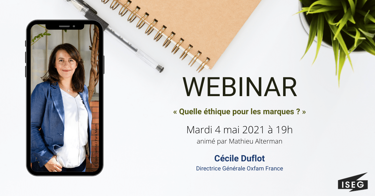 Cécile Duflot est l&rsquo;invitée du prochain webinar ISEG UP