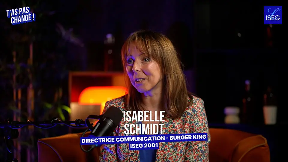 De l’ISEG à la direction de la communication de Burger King : le parcours d’Isabelle Schmidt