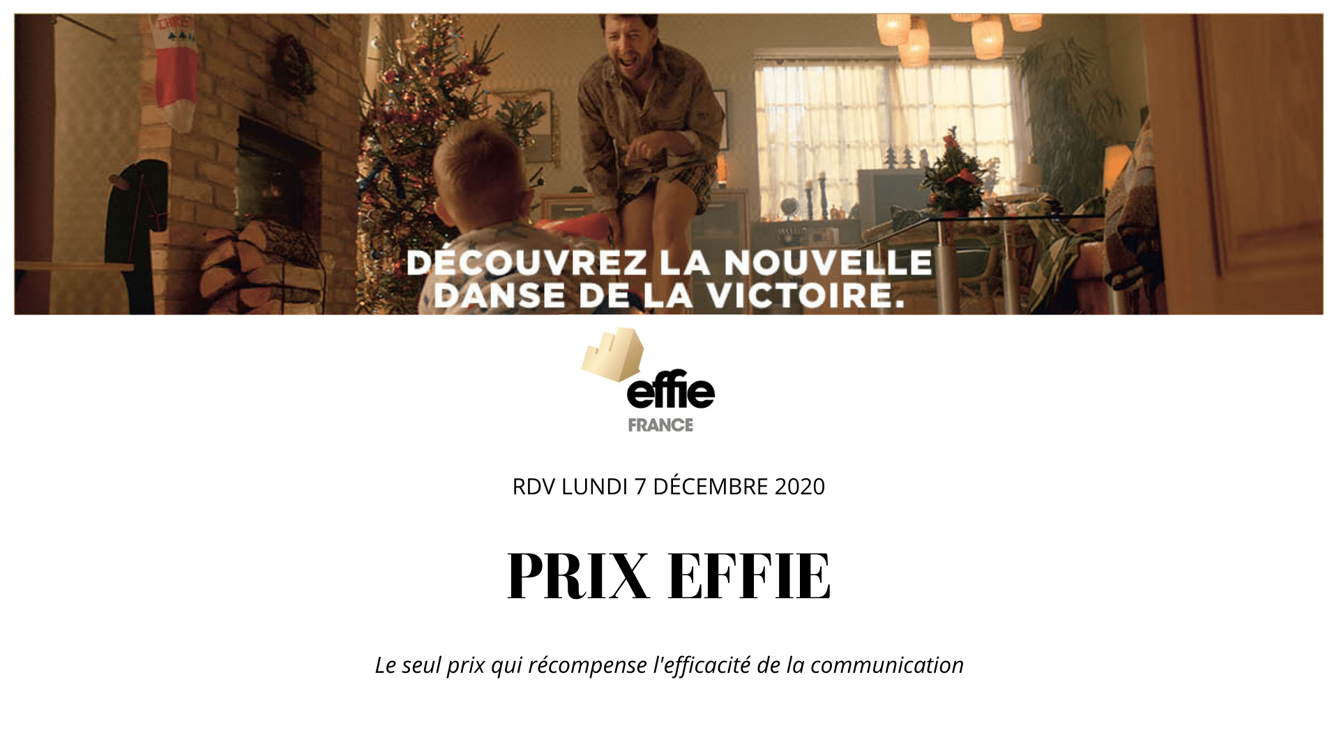 Prix EFFIE : l’ISEG est partenaire de l’édition 2020 – 100% digitale
