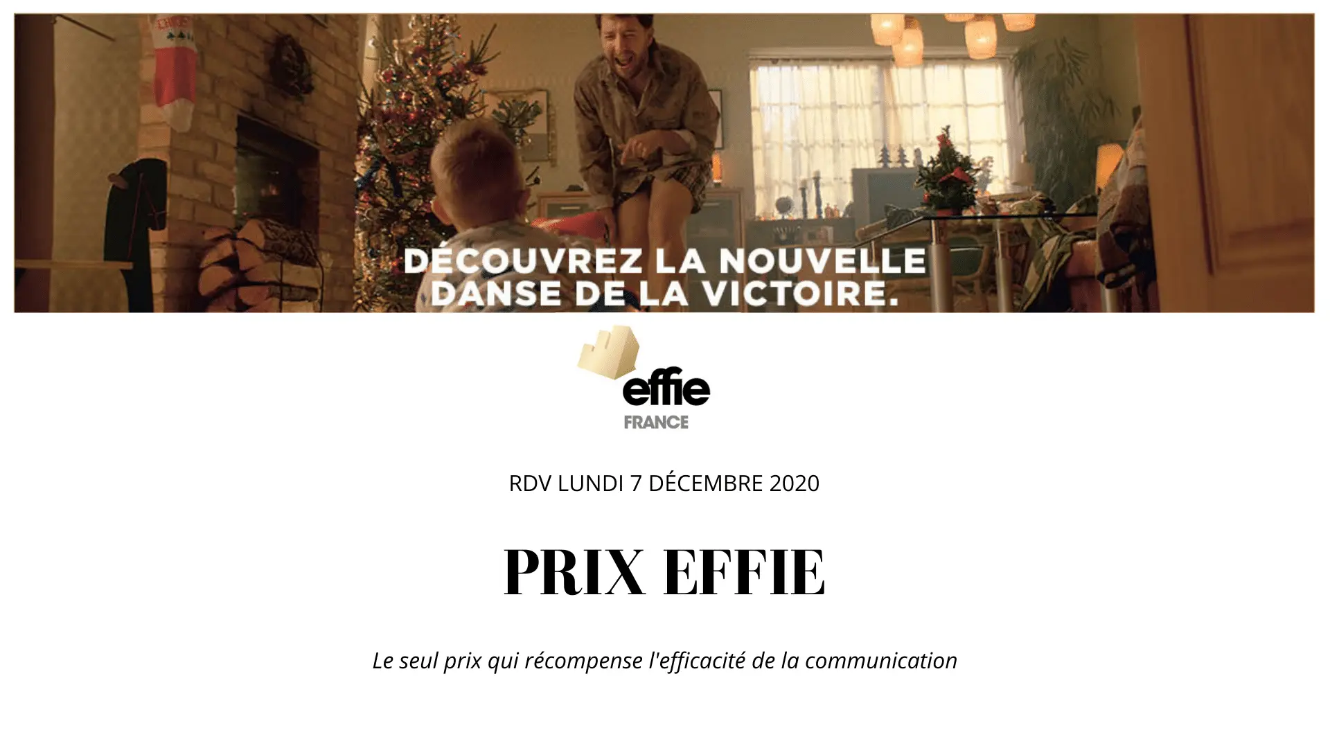 Prix EFFIE : l’ISEG est partenaire de l’édition 2020 – 100% digitale